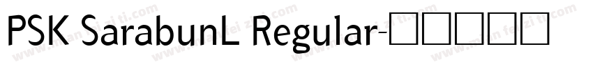 PSK SarabunL Regular字体转换